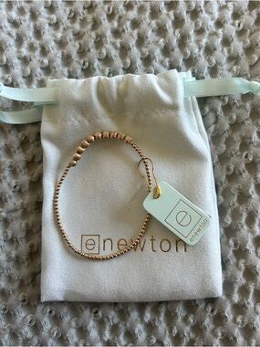 eNewton Gold Dignity Beaded Stretch Bracelet